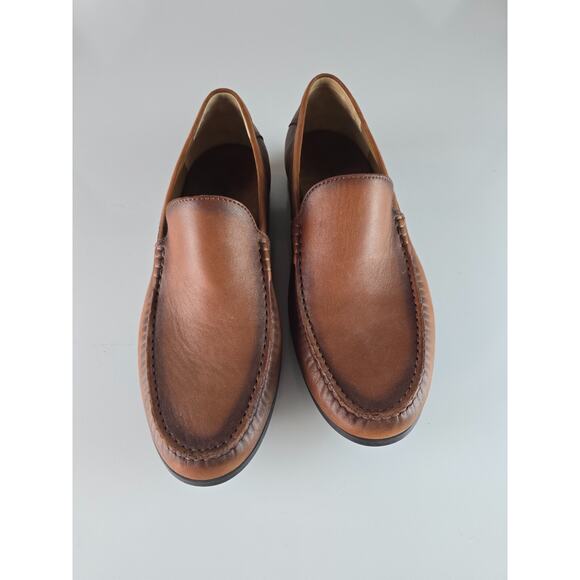 Johnston Murphy Hawkins Mens Loafer 11.5 M Brown Sheepskin Leather Shoes 20-4470 main image 16
